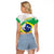 Brazil Jiujitsu Raglan Cropped T Shirt BJJ 2024 Flag Vibes