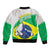 Brazil Jiujitsu Sleeve Zip Bomber Jacket BJJ 2024 Flag Vibes - Wonder Print Shop