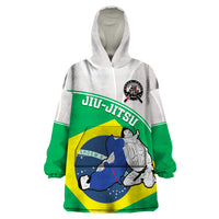 Brazil Jiujitsu Wearable Blanket Hoodie BJJ 2024 Flag Vibes - Wonder Print Shop