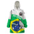 Brazil Jiujitsu Wearable Blanket Hoodie BJJ 2024 Flag Vibes