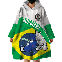 Brazil Jiujitsu Wearable Blanket Hoodie BJJ 2024 Flag Vibes - Wonder Print Shop