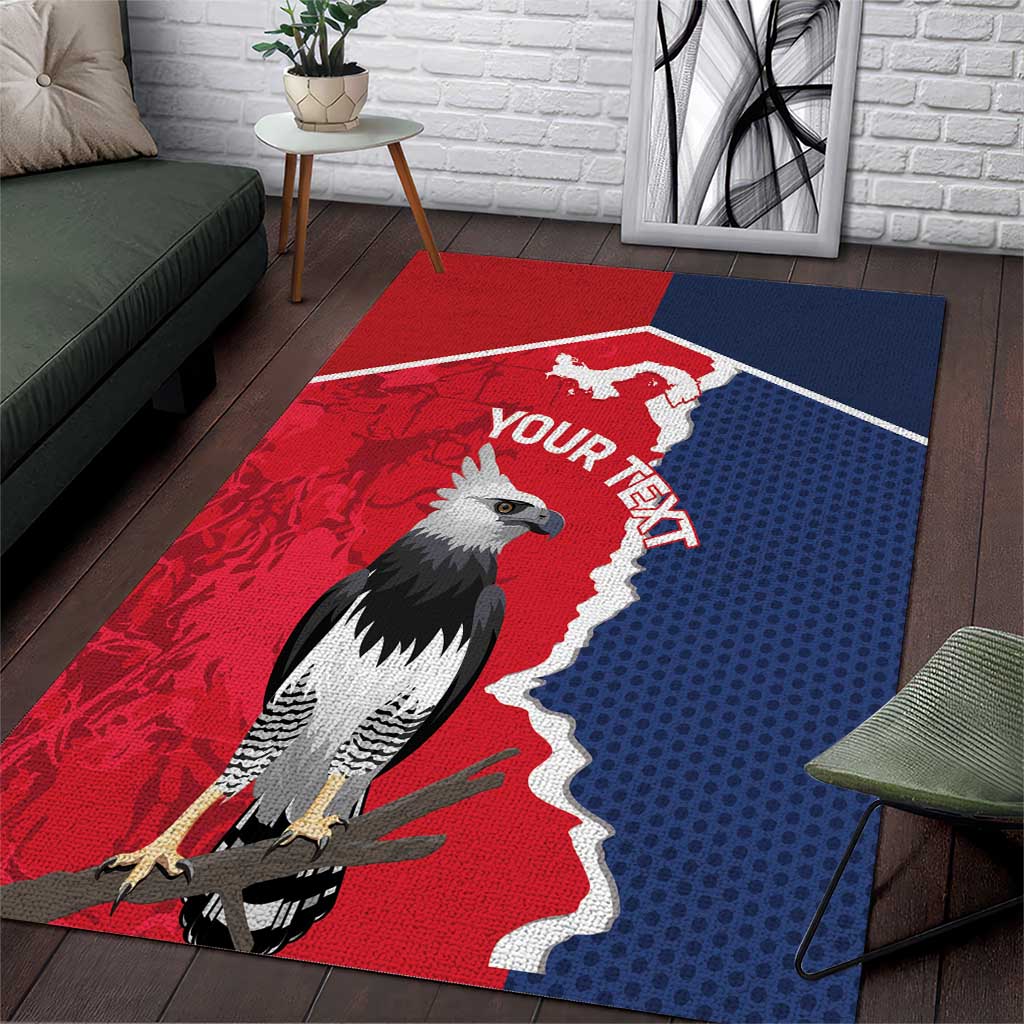 Panama 2026 Football Custom Area Rug Los Canaleros Harpy Eagle