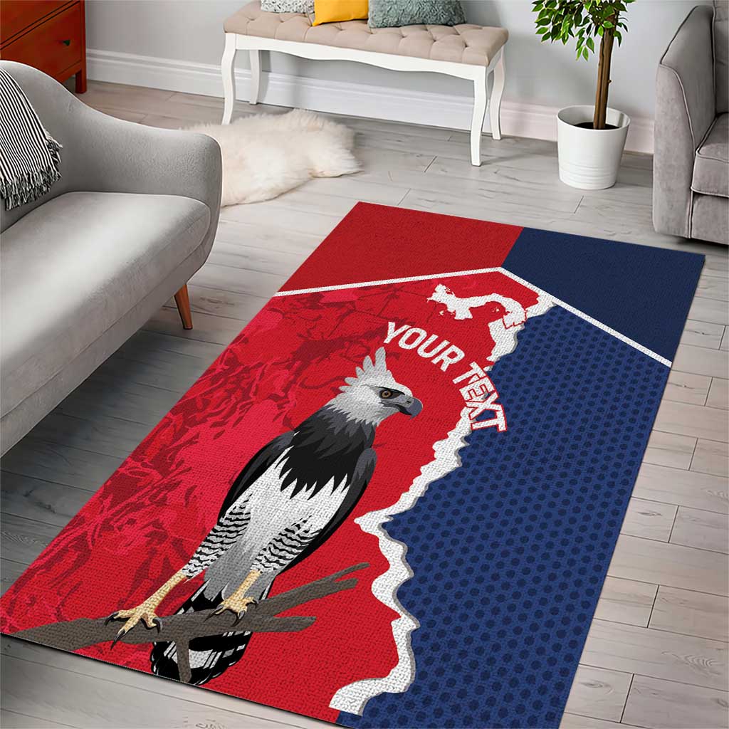 Panama 2026 Football Custom Area Rug Los Canaleros Harpy Eagle