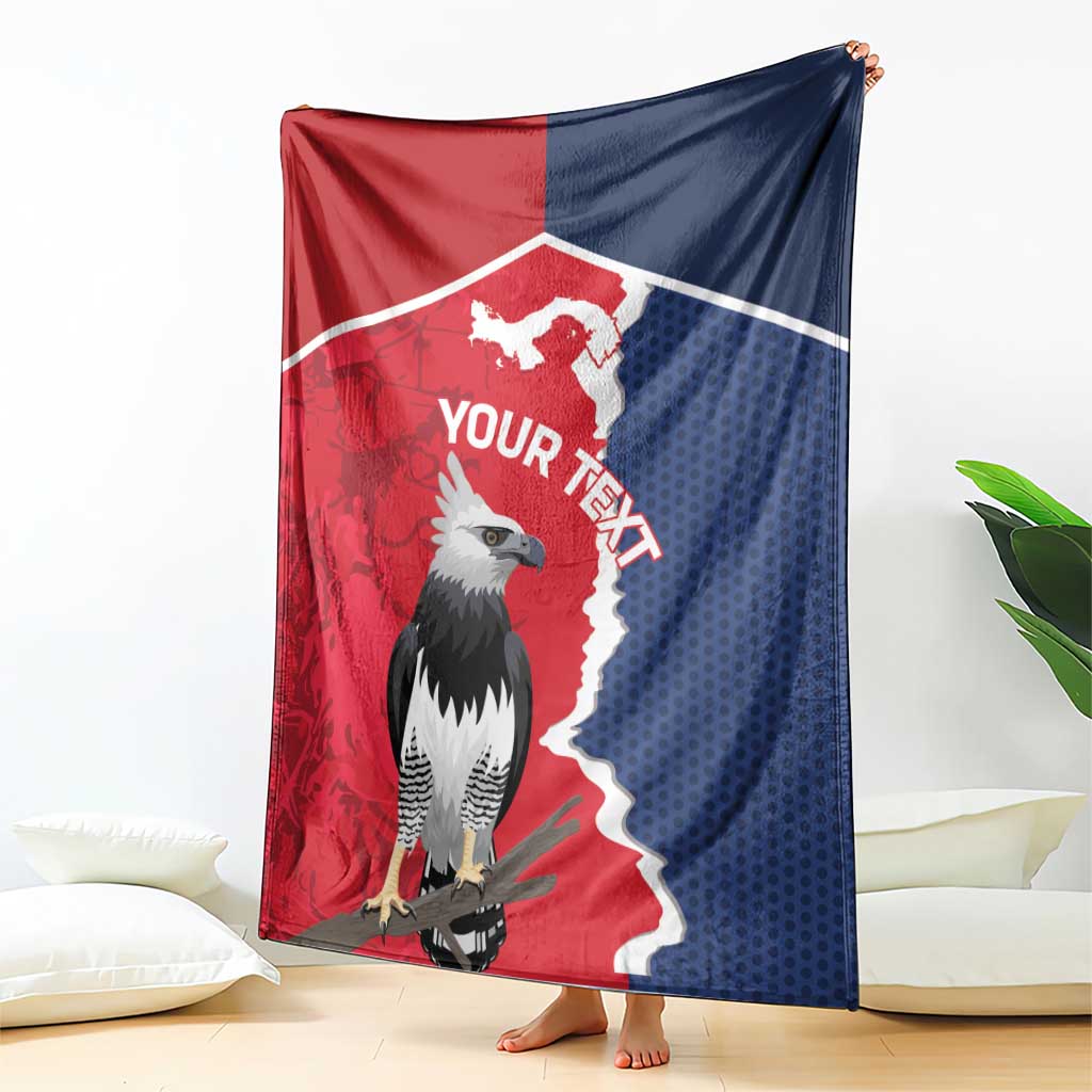 Panama 2026 Football Custom Blanket Los Canaleros Harpy Eagle