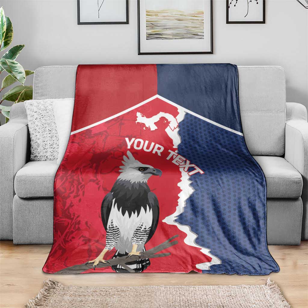 Panama 2026 Football Custom Blanket Los Canaleros Harpy Eagle