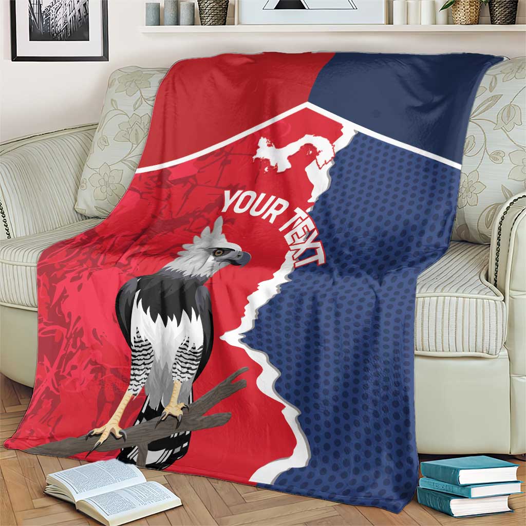 Panama 2026 Football Custom Blanket Los Canaleros Harpy Eagle