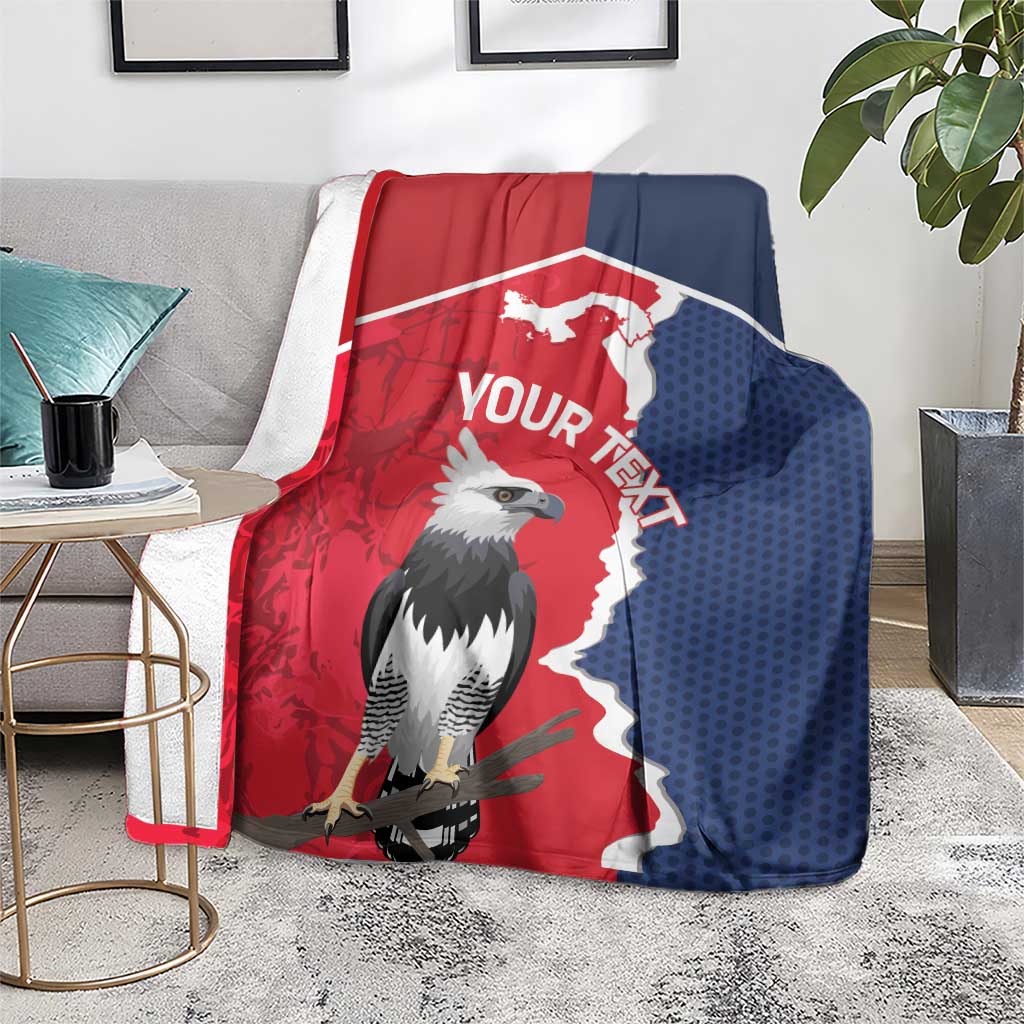 Panama 2026 Football Custom Blanket Los Canaleros Harpy Eagle