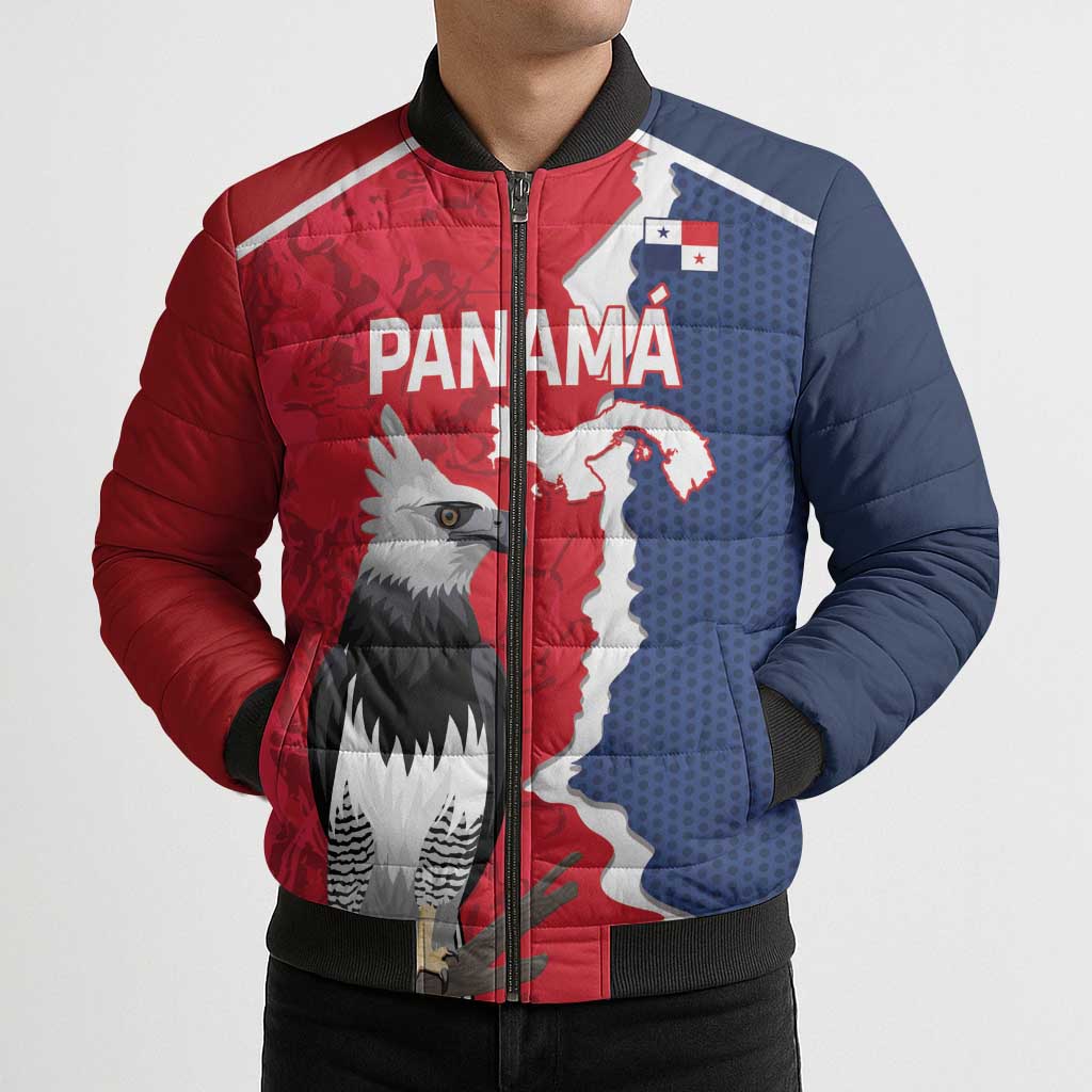 Panama 2026 Football Custom Bomber Puffer Jacket Los Canaleros Harpy Eagle