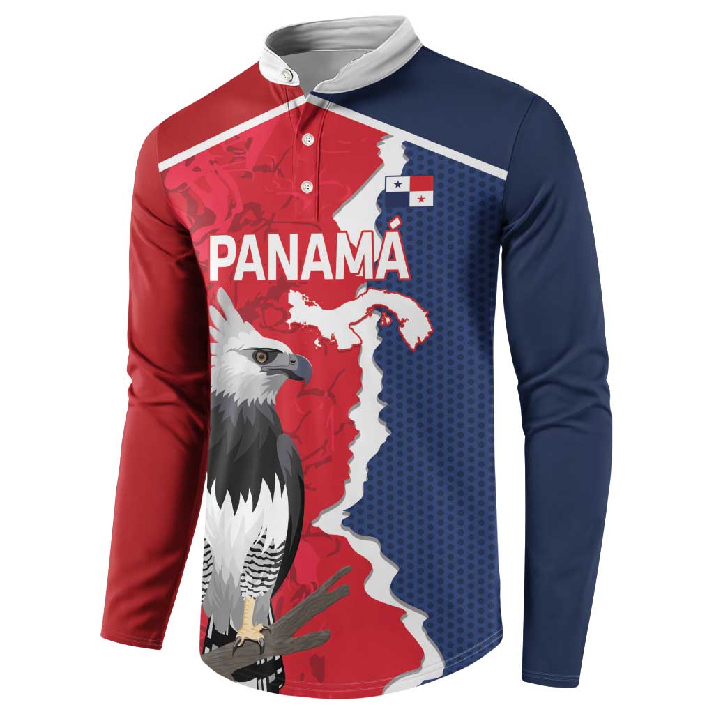 Panama 2026 Football Custom Button Sweatshirt Los Canaleros Harpy Eagle