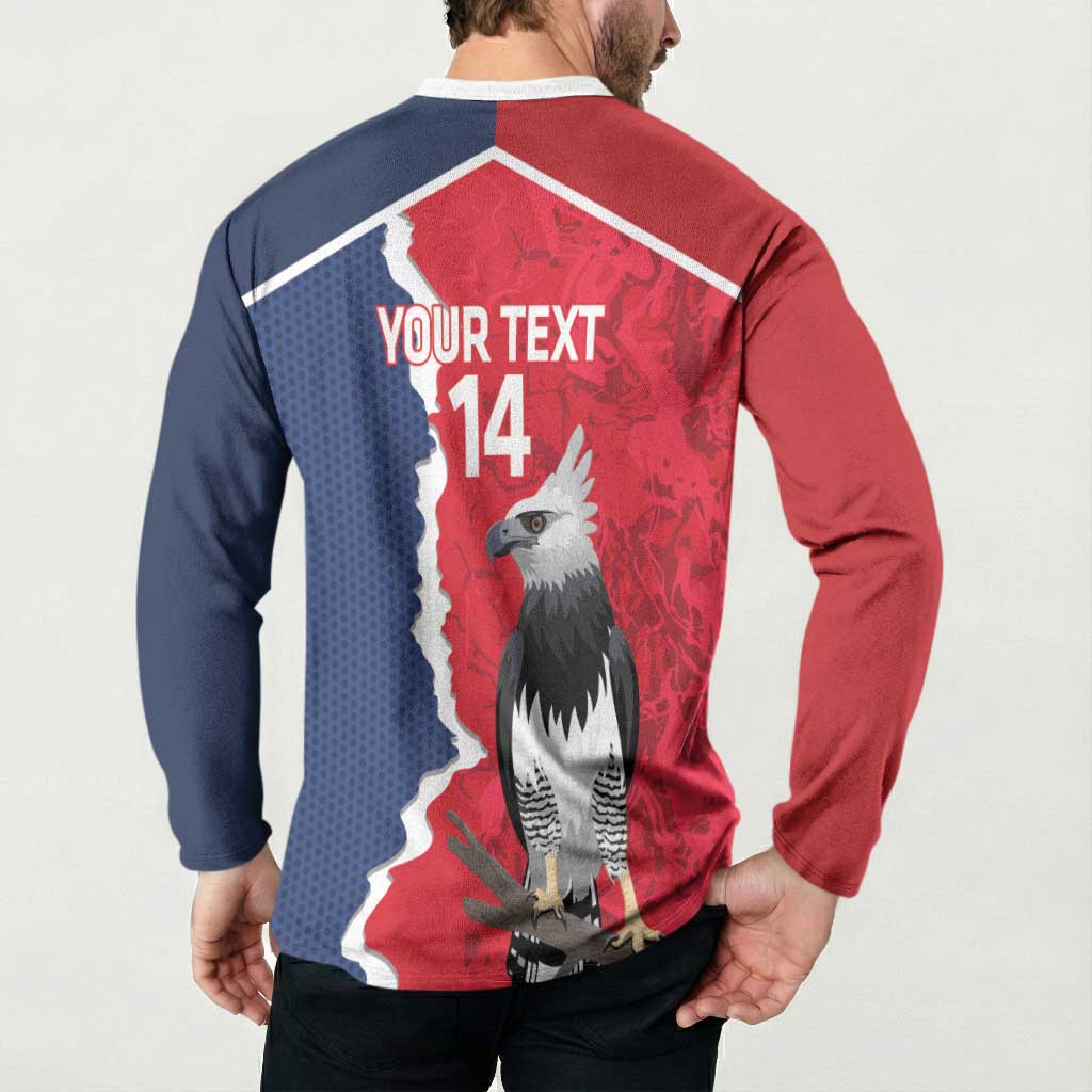 Panama 2026 Football Custom Button Sweatshirt Los Canaleros Harpy Eagle