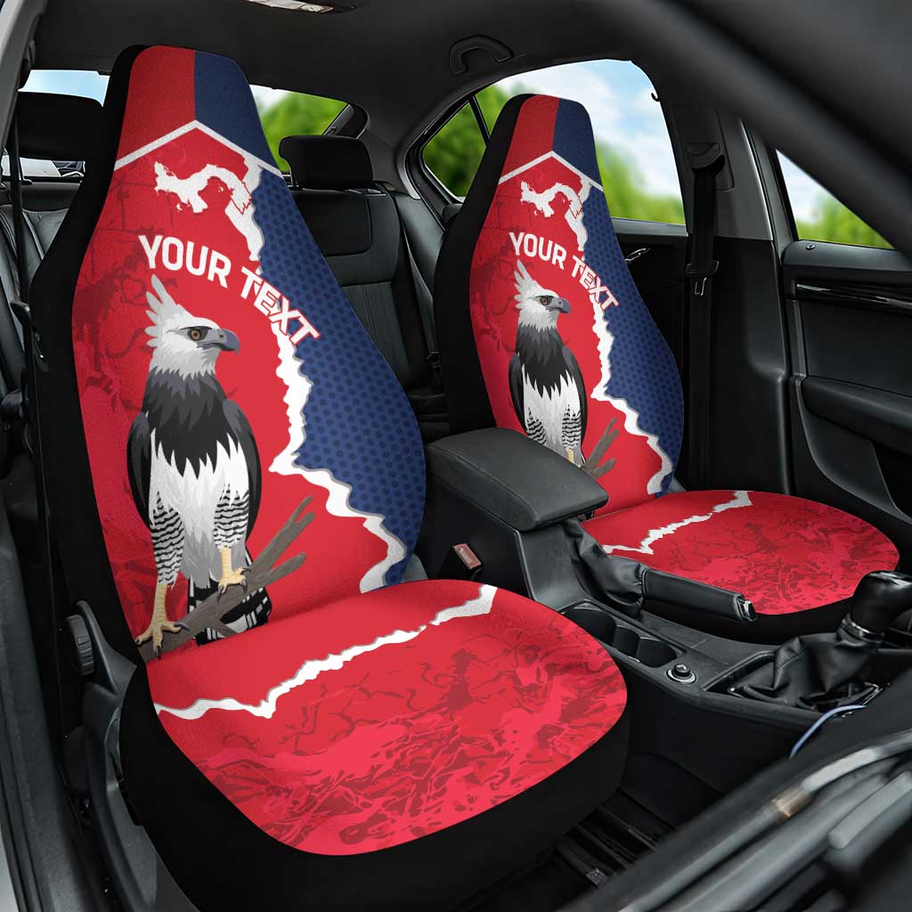 Panama 2026 Football Custom Car Seat Cover Los Canaleros Harpy Eagle