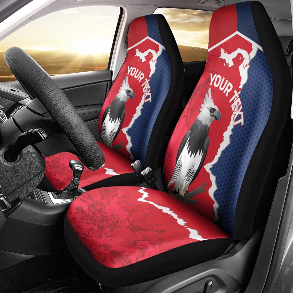 Panama 2026 Football Custom Car Seat Cover Los Canaleros Harpy Eagle