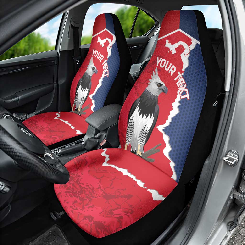 Panama 2026 Football Custom Car Seat Cover Los Canaleros Harpy Eagle
