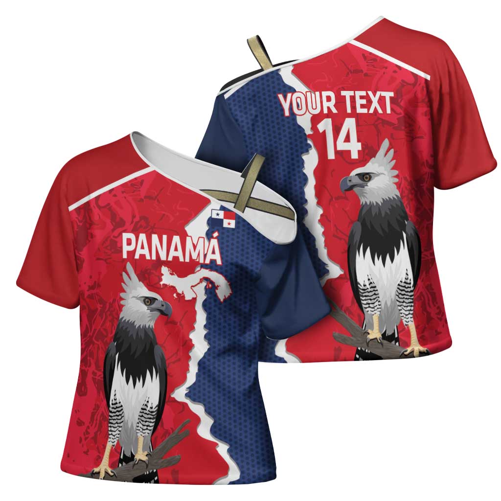 Panama 2026 Football Custom Cross Shoulder Shirt Los Canaleros Harpy Eagle