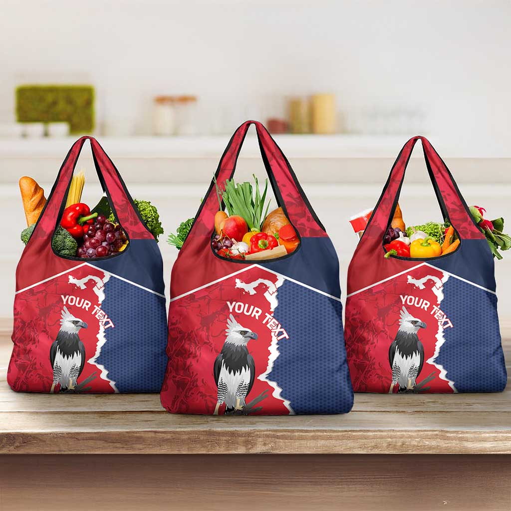 Panama 2026 Football Custom Grocery Bag Los Canaleros Harpy Eagle