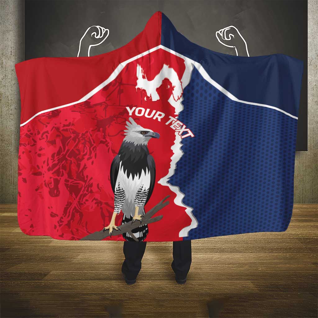 Panama 2026 Football Custom Hooded Blanket Los Canaleros Harpy Eagle