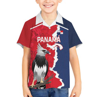 Panama 2026 Football Custom Kid Hawaiian Shirt Los Canaleros Harpy Eagle