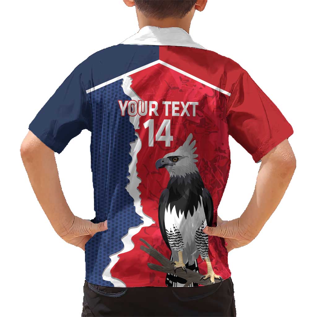 Panama 2026 Football Custom Kid Hawaiian Shirt Los Canaleros Harpy Eagle