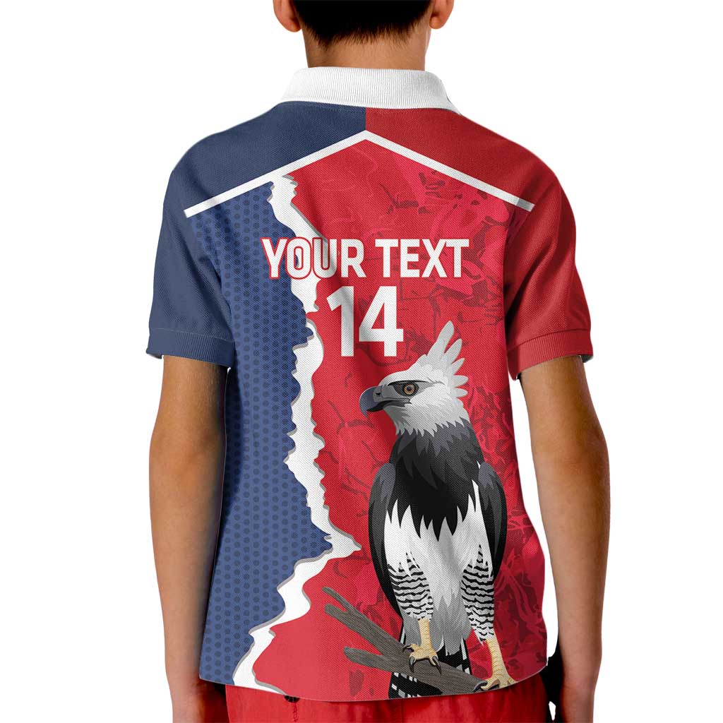 Panama 2026 Football Custom Kid Polo Shirt Los Canaleros Harpy Eagle