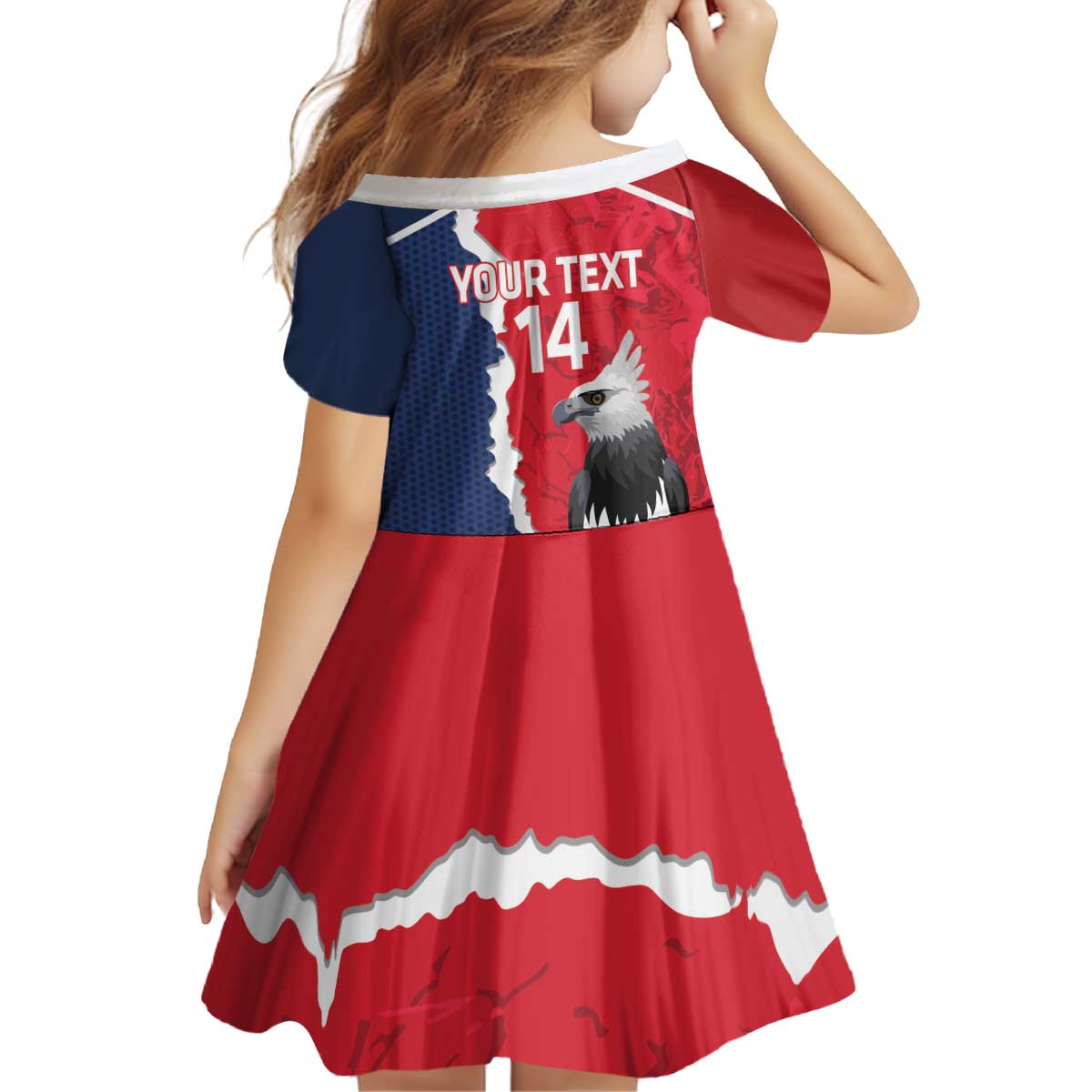 Panama 2026 Football Custom Kid Short Sleeve Dress Los Canaleros Harpy Eagle