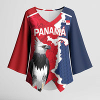 Panama 2026 Football Custom Kimono Sleeve Blouse Los Canaleros Harpy Eagle