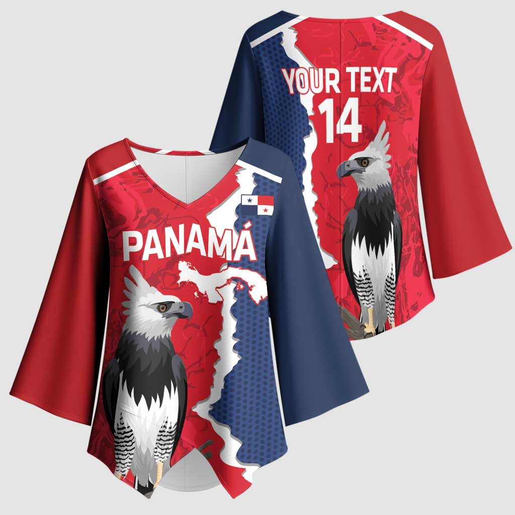 Panama 2026 Football Custom Kimono Sleeve Blouse Los Canaleros Harpy Eagle
