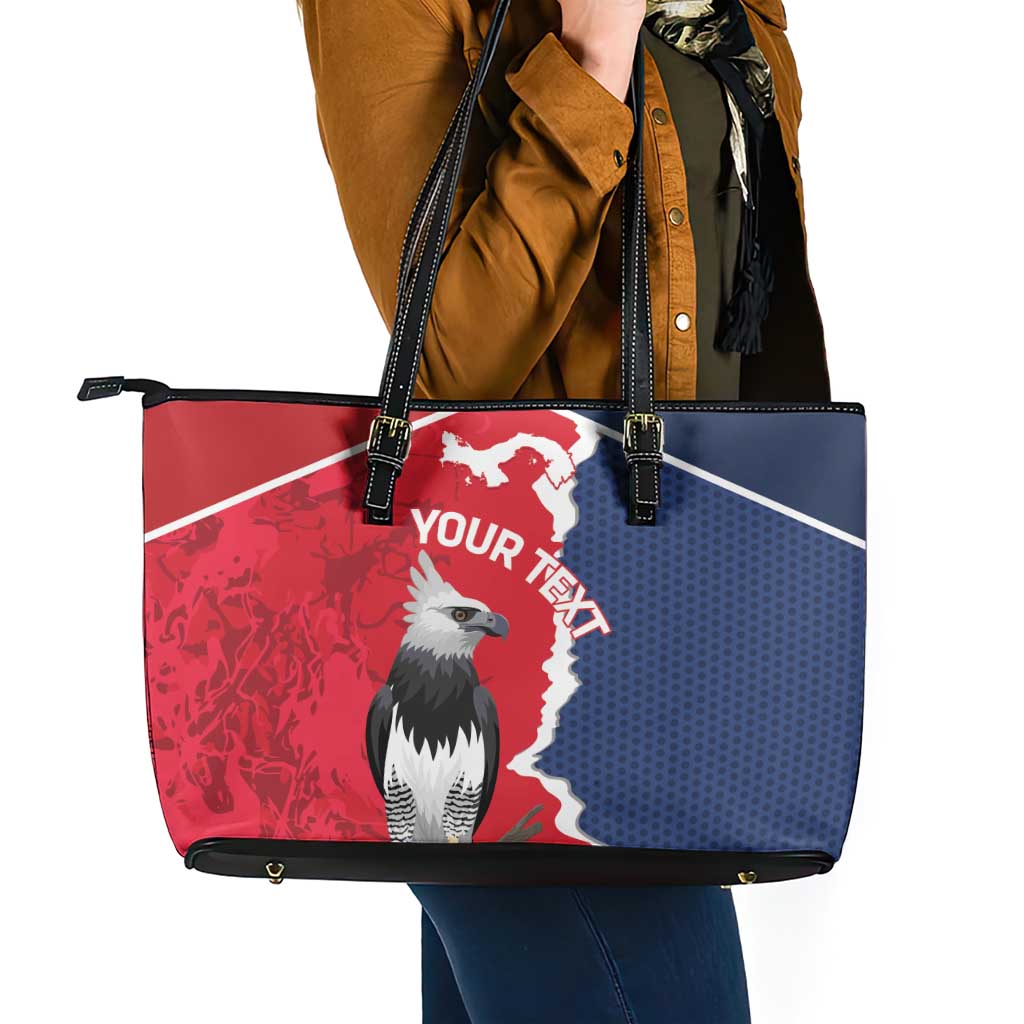 Panama 2026 Football Custom Leather Tote Bag Los Canaleros Harpy Eagle