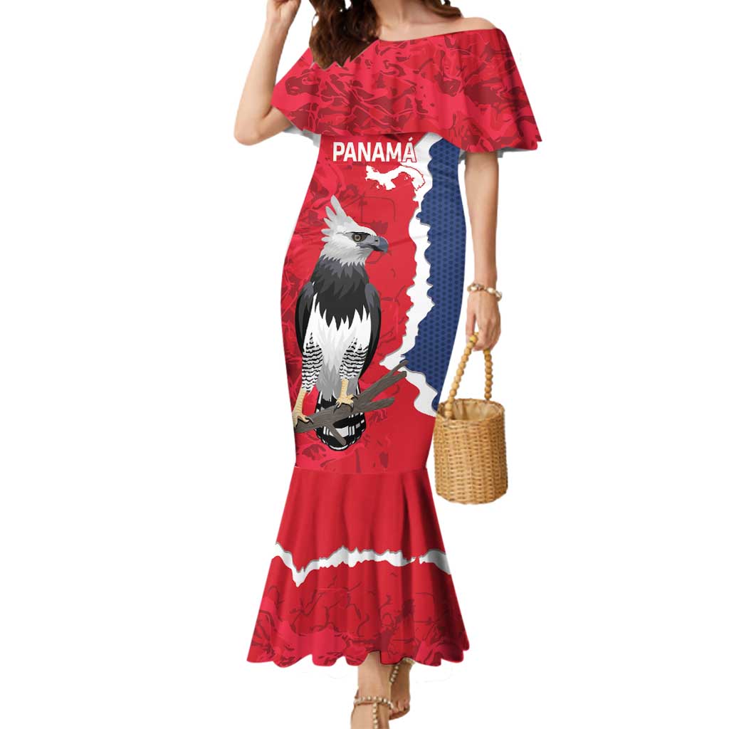 Panama 2026 Football Custom Mermaid Dress Los Canaleros Harpy Eagle
