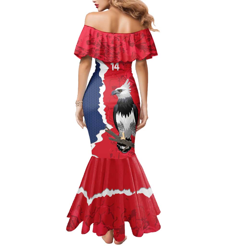 Panama 2026 Football Custom Mermaid Dress Los Canaleros Harpy Eagle