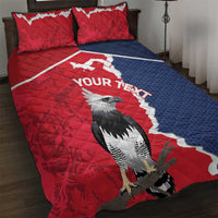 Panama 2026 Football Custom Quilt Bed Set Los Canaleros Harpy Eagle
