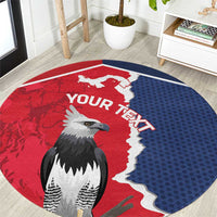 Panama 2026 Football Custom Round Carpet Los Canaleros Harpy Eagle
