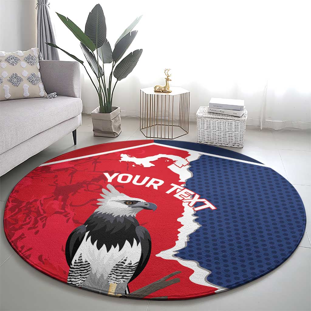Panama 2026 Football Custom Round Carpet Los Canaleros Harpy Eagle