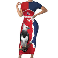 Panama 2026 Football Custom Short Sleeve Bodycon Dress Los Canaleros Harpy Eagle