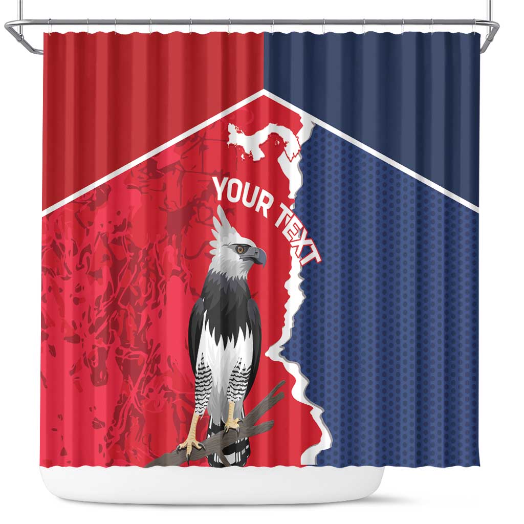 Panama 2026 Football Custom Shower Curtain Los Canaleros Harpy Eagle