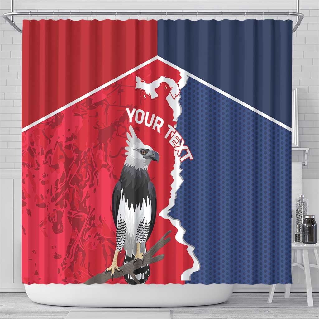 Panama 2026 Football Custom Shower Curtain Los Canaleros Harpy Eagle