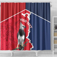 Panama 2026 Football Custom Shower Curtain Los Canaleros Harpy Eagle