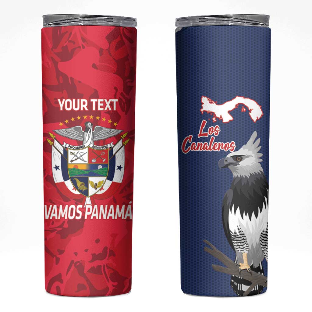 Panama 2026 Football Custom Skinny Tumbler Los Canaleros Harpy Eagle