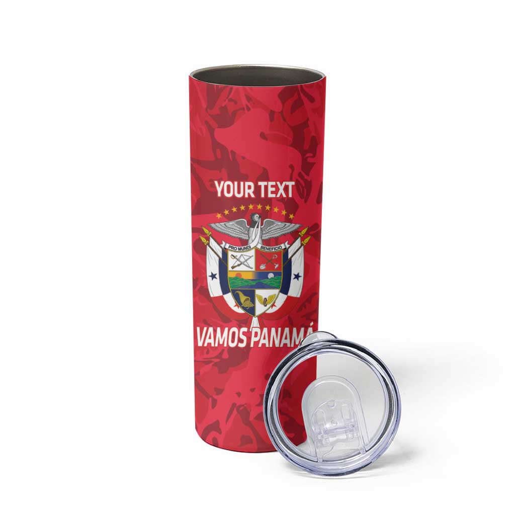 Panama 2026 Football Custom Skinny Tumbler Los Canaleros Harpy Eagle