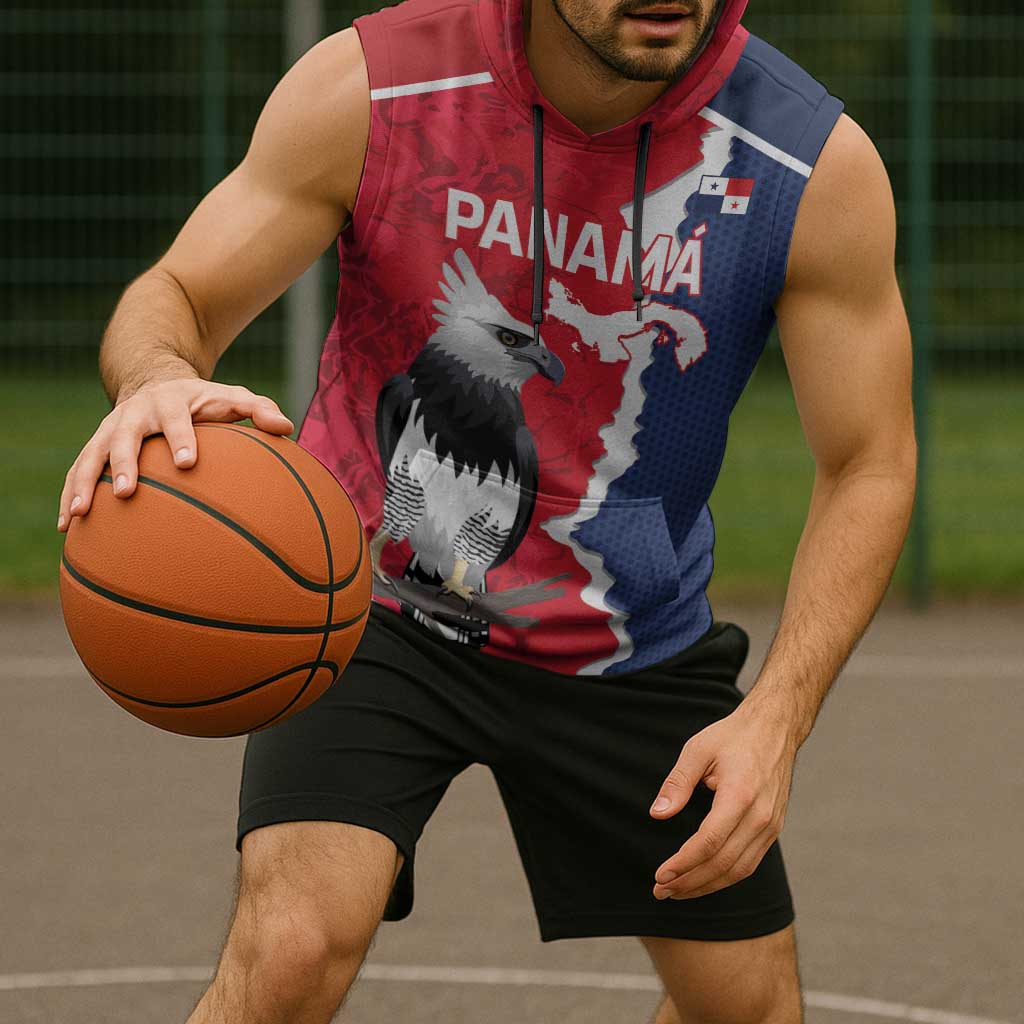 Panama 2026 Football Custom Sleeveless Hoodie Los Canaleros Harpy Eagle