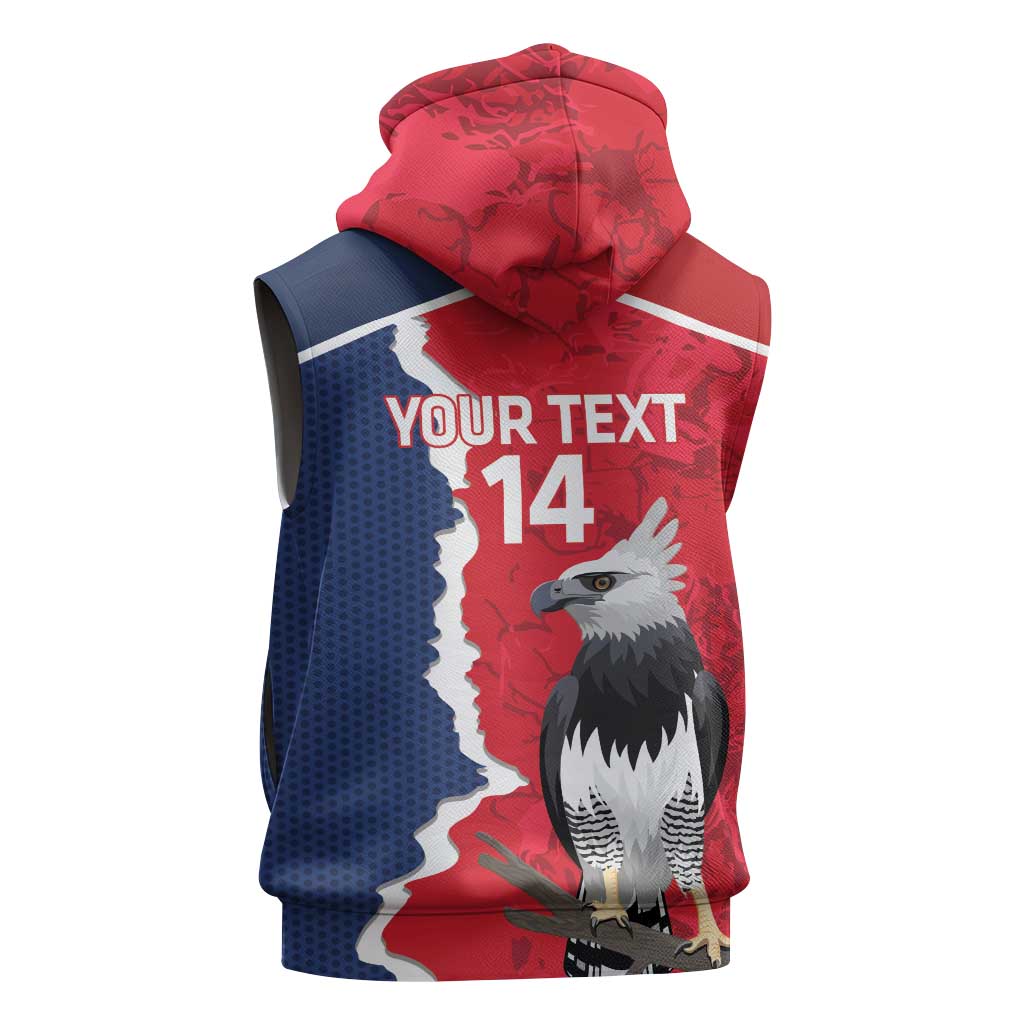 Panama 2026 Football Custom Sleeveless Zip Hoodie Los Canaleros Harpy Eagle
