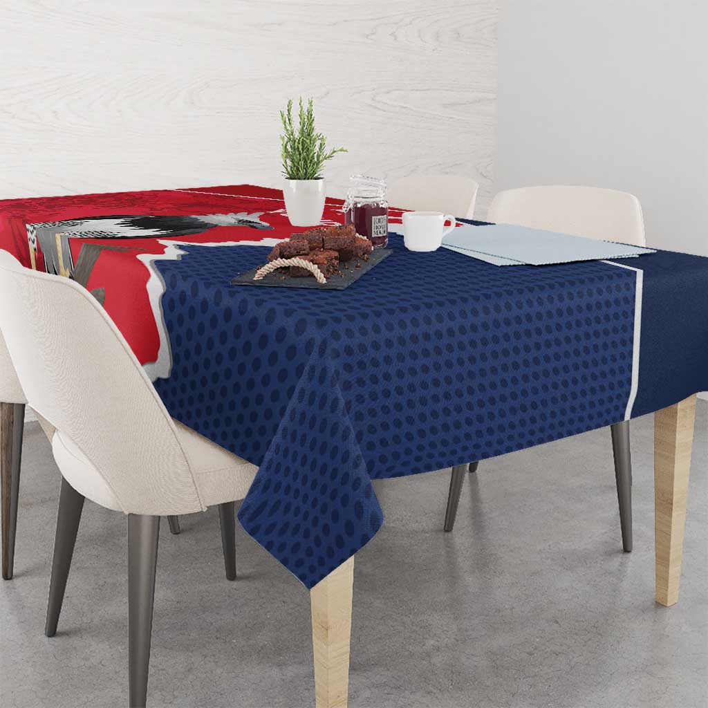 Panama 2026 Football Custom Tablecloth Los Canaleros Harpy Eagle