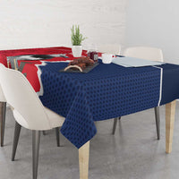 Panama 2026 Football Custom Tablecloth Los Canaleros Harpy Eagle