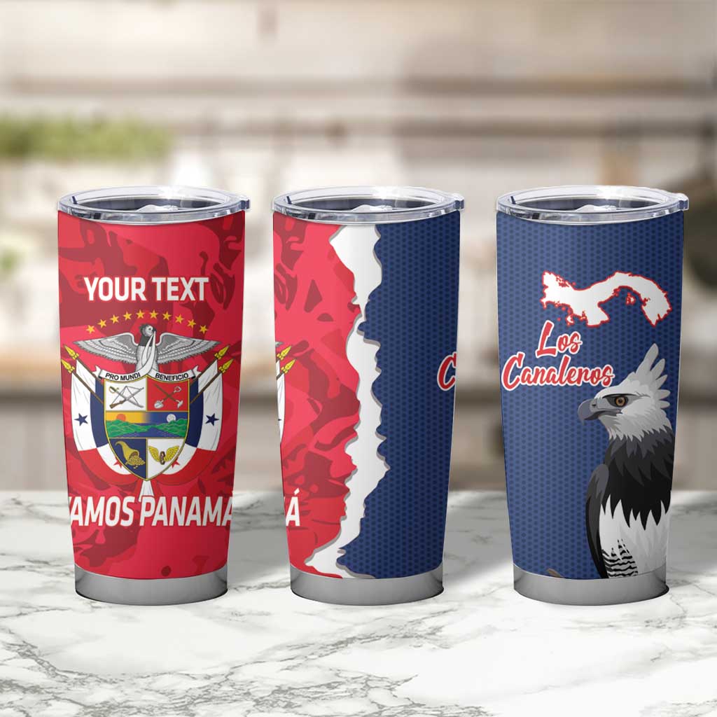 Panama 2026 Football Custom Tumbler Cup Los Canaleros Harpy Eagle