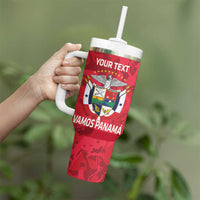 Panama 2026 Football Custom Tumbler With Handle Los Canaleros Harpy Eagle