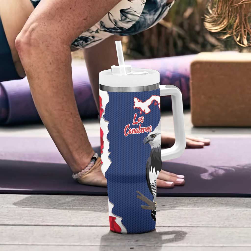 Panama 2026 Football Custom Tumbler With Handle Los Canaleros Harpy Eagle