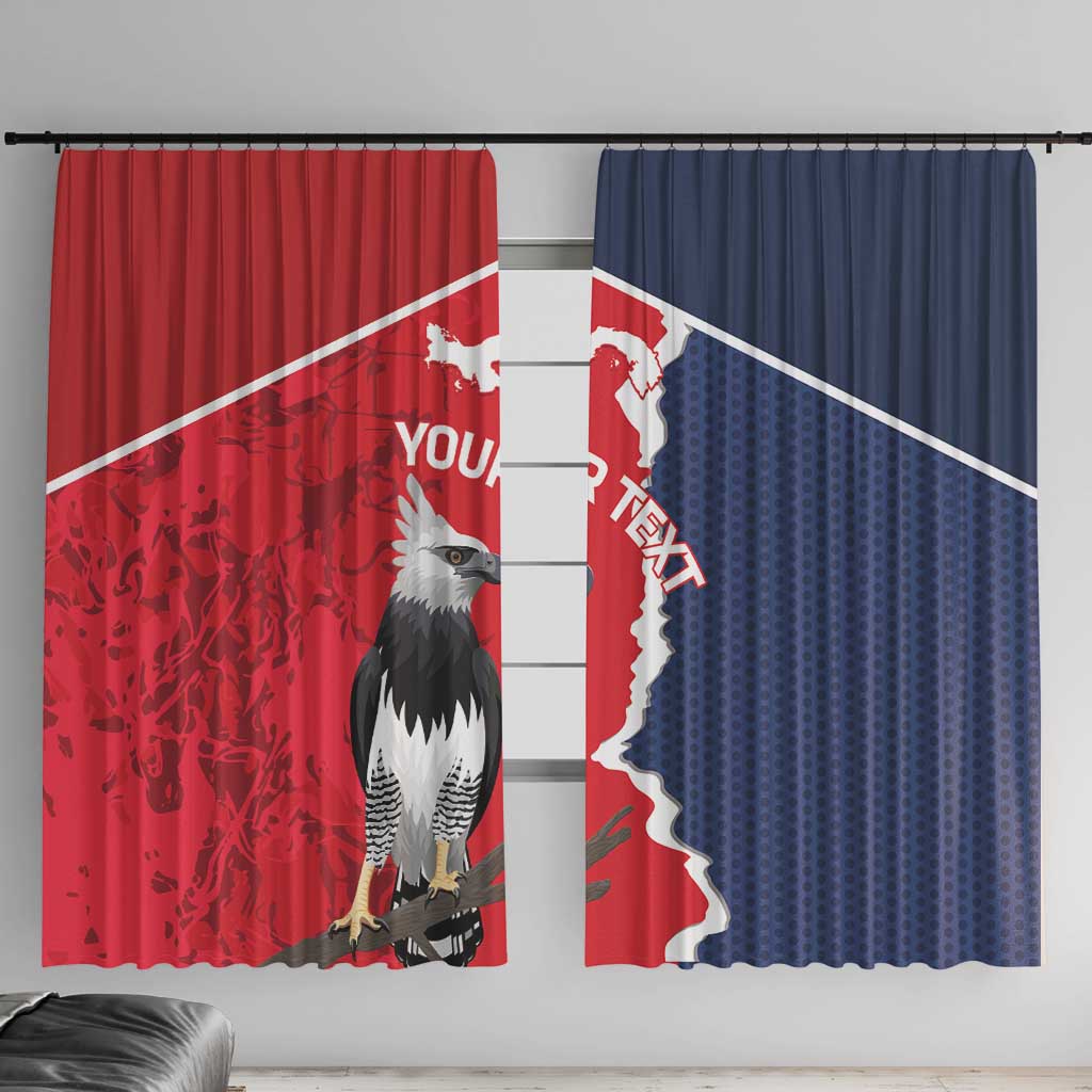 Panama 2026 Football Custom Window Curtain Los Canaleros Harpy Eagle