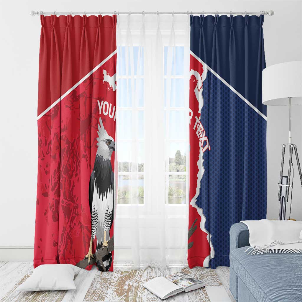 Panama 2026 Football Custom Window Curtain Los Canaleros Harpy Eagle