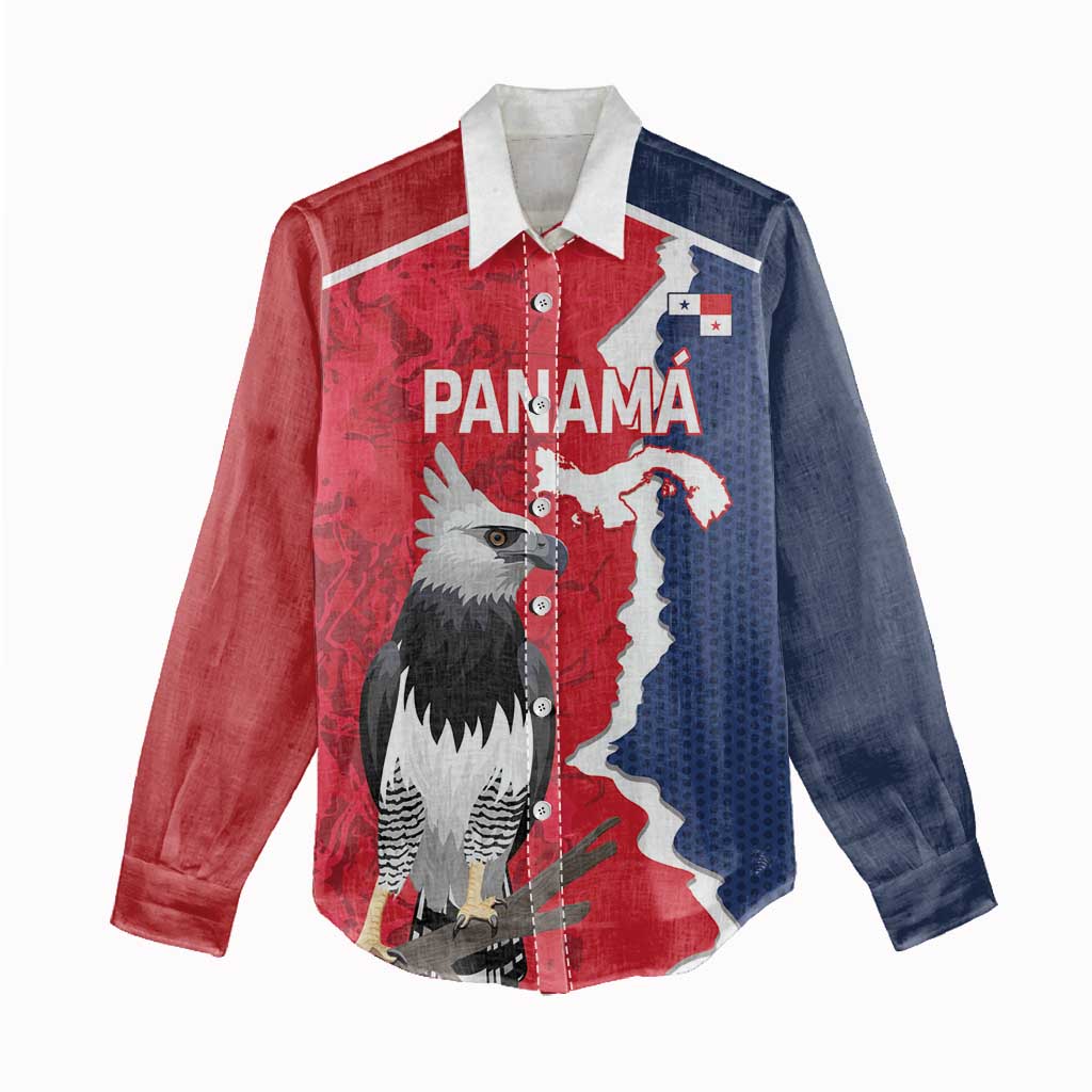 Panama 2026 Football Custom Women Casual Shirt Los Canaleros Harpy Eagle