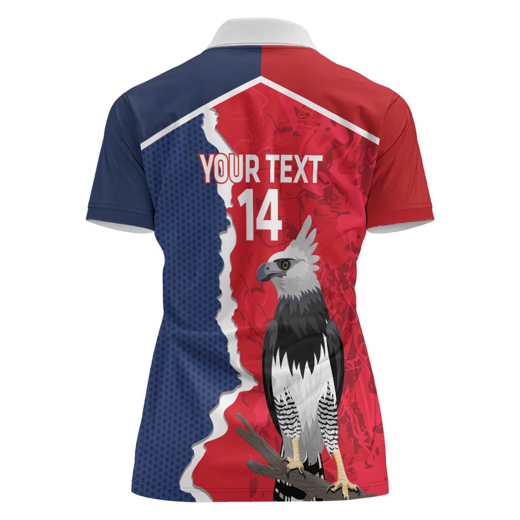 Panama 2026 Football Custom Women Polo Shirt Los Canaleros Harpy Eagle