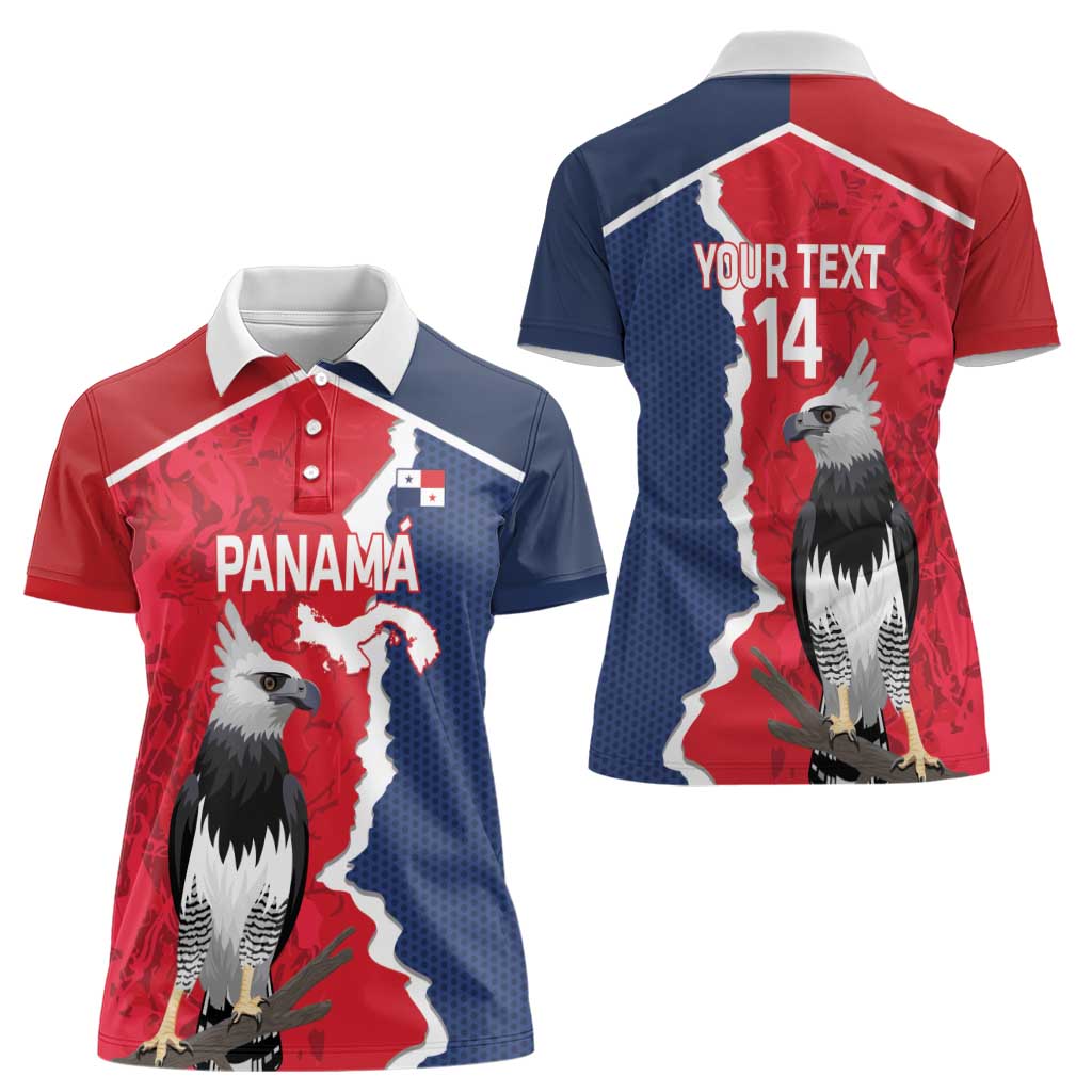Panama 2026 Football Custom Women Polo Shirt Los Canaleros Harpy Eagle